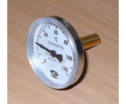 Hőmérő 1/2" 63mm 120°C 100mm-es merülőhüvellyel hosszú