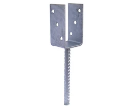 OSZLOPTALP "U" BETONOZHATÓ 141 X 60 X 120 / 4 MM HORGANYZOTT