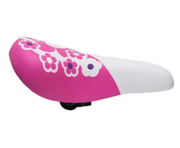 Nyereg gyerek 20" pink virágos