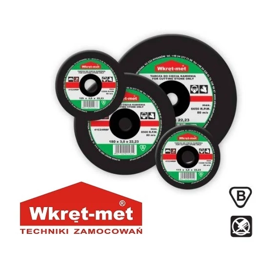 VÁGÓKORONG KŐHÖZ 115X3,0 WKRET-MET
