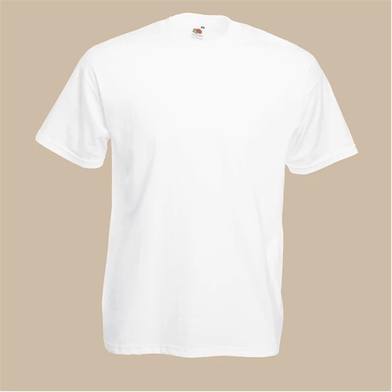 PÓLÓ FEHÉR KEREKNYAKÚ 100% PAMUT (XL)