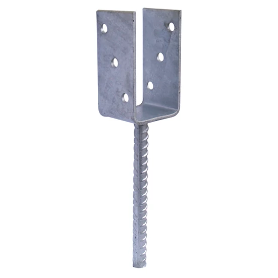 OSZLOPTALP "U" BETONOZHATÓ 101 X 60 X 120 / 4 MM HORGANYZOTT