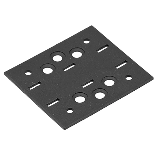 ÖSSZEKÖTŐ LEMEZ 76 X 85 MM DÍSZÍTŐELEMMEL KIEGÉSZÍTHETŐ FEKETE