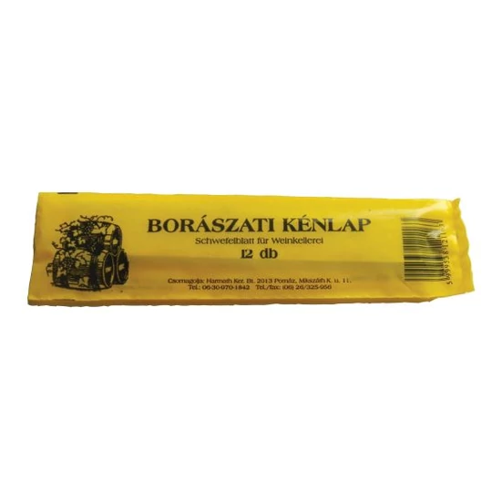 Borászati kénlap