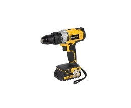 PowerPlus sárga akkus ütvefúró - csavarbehajtó 20V Li-ion 2 akkuval POWX00445