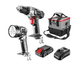 AKKUS GÉPKÉSZLET GRAPHITE 58G016 ENERGY+ 18V - FÚRÓ CSAVAROZÓ+LÁMPA+TÁSKA+TÖLTŐ+AKKU , Li-Ion 2.0