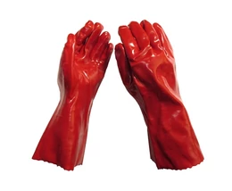 VÉDŐKESZTYŰ MÁRTOTT PVC 36CM
