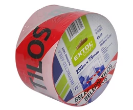 Jelölő szalag piros-fehér 75mm×250 "BELÉPNI TILOS"