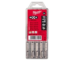Kőzetfúró készlet 5 részes RX4 SDS-Plus MILWAUKEE