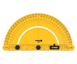 Szögmérő vízmértékkel 250 mm ABS VOREL