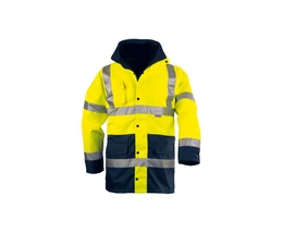 COVERGUARD 4/1 FLUO PE KABÁT (3XL, SÁRGA/SÖTÉTKÉK)