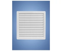 SZELLŐZŐRÁCS BEÉPÍTHETŐ 200 X 200 MM MŰANYAG FEHÉR (HÁLÓS)