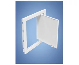 SZERVIZAJTÓ 200X200MM MŰANYAG FEHÉR
