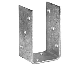 OSZLOPTALP "U" LECSAVAROZHATÓ 101 X 60 X 120 / 5 MM HORGANYZOTT