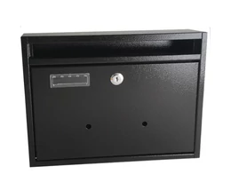 POSTALÁDA A4-S FEKVŐ ZÁRAS SÖTÉT BRONZ NÉVTARTÓVAL
