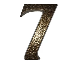 ALUMÍNIUM HÁZSZÁM 7 BARNA 10CM