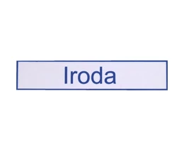 TÁBLA MŰANYAG 20X4.5CM "IRODA"