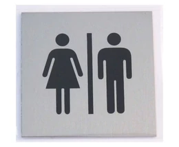 TÁBLA ALUMÍNIUM ÖNTAPADÓ 60X60MM "FÉRFI/NŐI WC" SZIMBÓLUM
