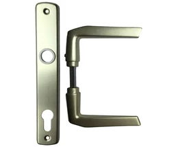 AJTÓKILINCS 410 + AJTÓCÍM 90 MM CILINDERLYUKAS F2 ELOXÁLT