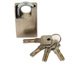 BIZTONSÁGI LAKAT 40MM ROZSDAMENTES (4KULCS)