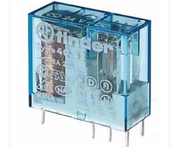 Finder 24V/DC 2CO Miniatűr print/dugaszolható relé 8A 5mm lábkiosztással