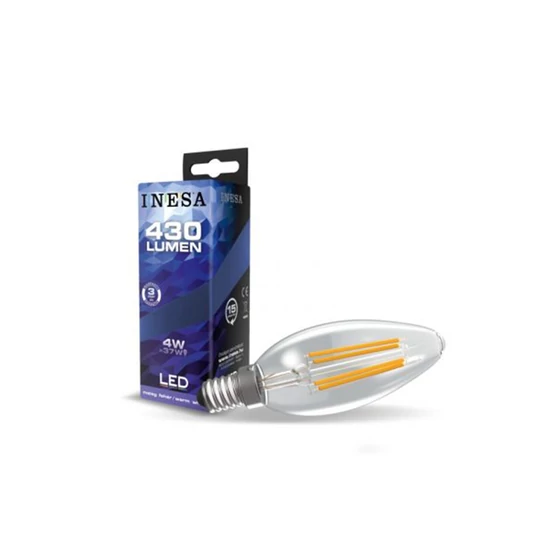 Fényforrás gyertya láng E14 40W