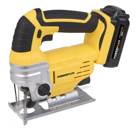 PowerPlus sárga akkus dekopírfűrész 18V Li-ion POWX0075LI