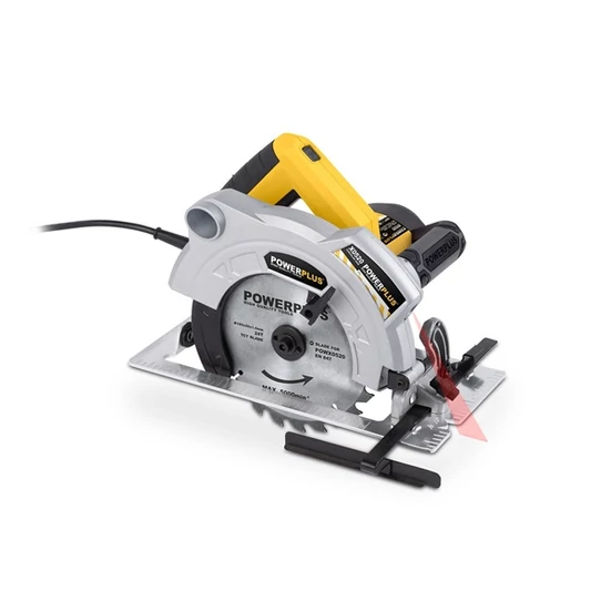 PowerPlus sárga körfűrész 1500W 185mm POWX0520