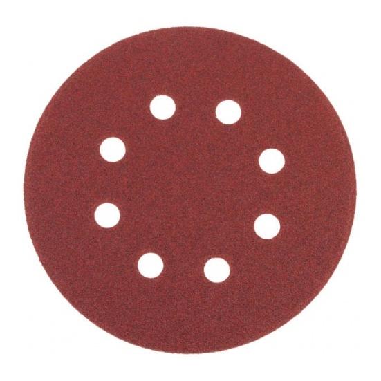 FIBERTÁRCSA D=125 MM TÉPŐZÁRAS 8 LYUKAS P120