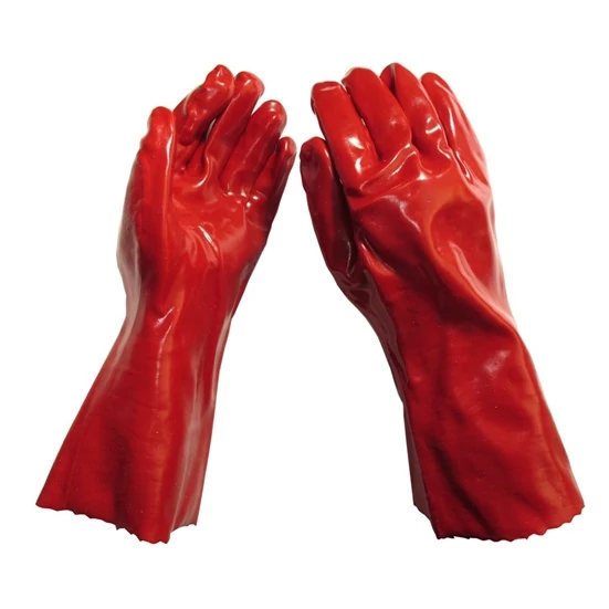 VÉDŐKESZTYŰ MÁRTOTT PVC 36CM