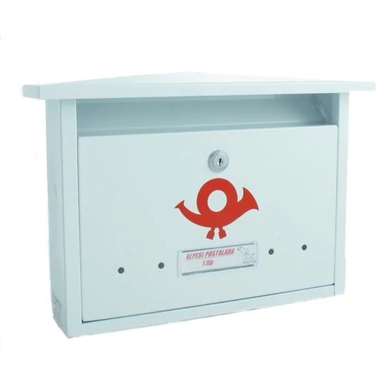 POSTALÁDA ALPESI-1 ZÁRAS FEHÉR HORGANYZOTT