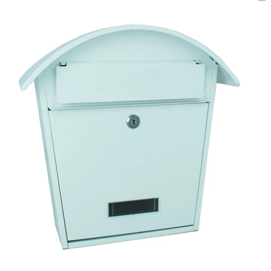 POSTALÁDA ÍVELT ZÁRAS FESTETT FEHÉR