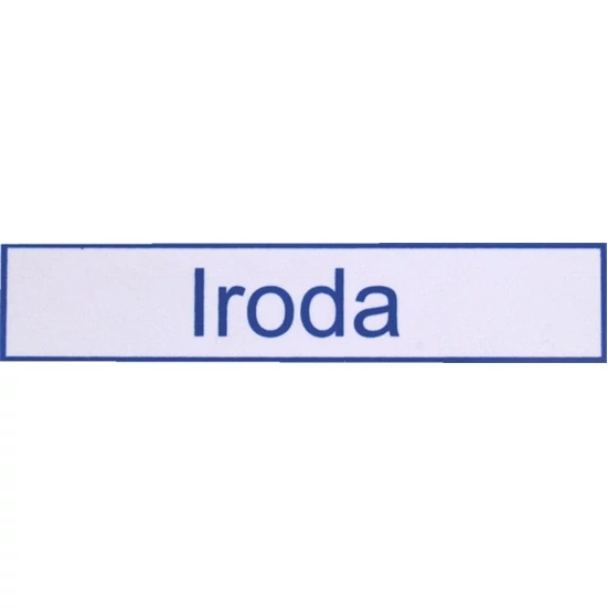 TÁBLA MŰANYAG 20X4.5CM "IRODA"