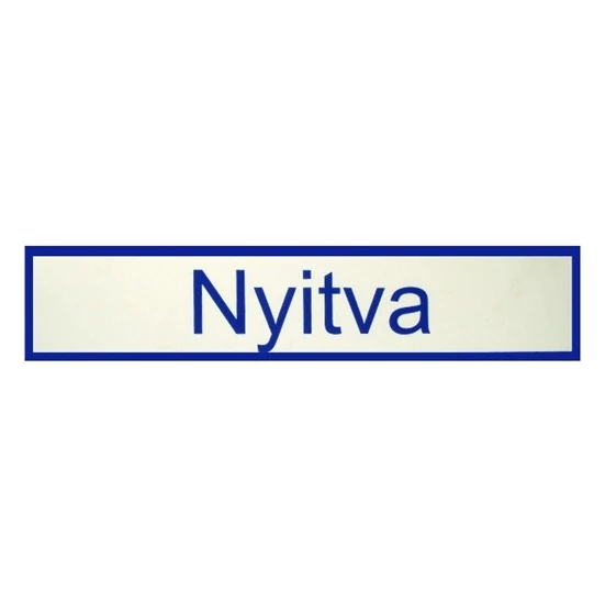 TÁBLA MŰANYAG 20X4.5CM "NYITVA"