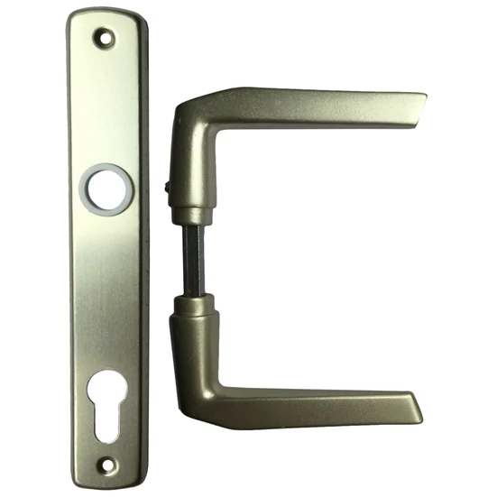 AJTÓKILINCS 410 + AJTÓCÍM 90 MM CILINDERLYUKAS F2 ELOXÁLT