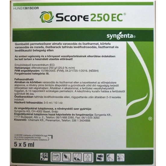 Score 250 EC    5*5 ml  amp.