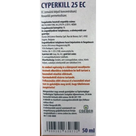 Cyperkill 25 EC    0,05
