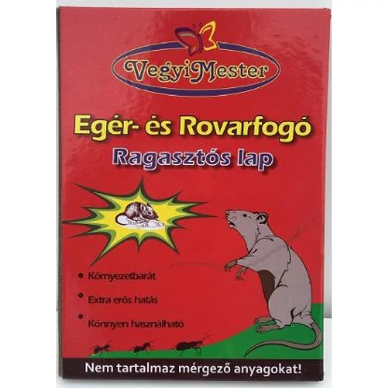 Egér- és rovarfogó rag.lap nagy 16*21cm