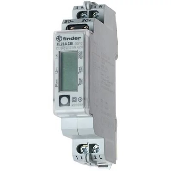 FINDER 7E238230010 FOGYASZTÁSMÉRŐ 1F. 32 A DIGITÁLIS TS-35 HITELE
