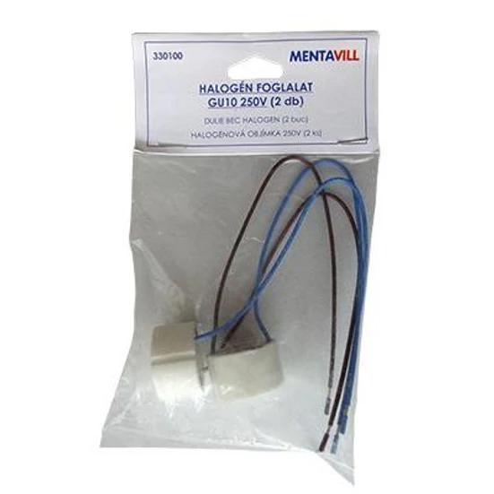 HALOGÉN FOGLALAT GU10 230V 2 db/csomag